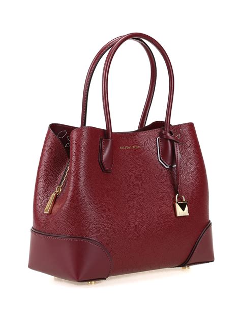 michael kors mercer gallery medium center zip tote oxblood floral|michael kors mercer gallery satchel.